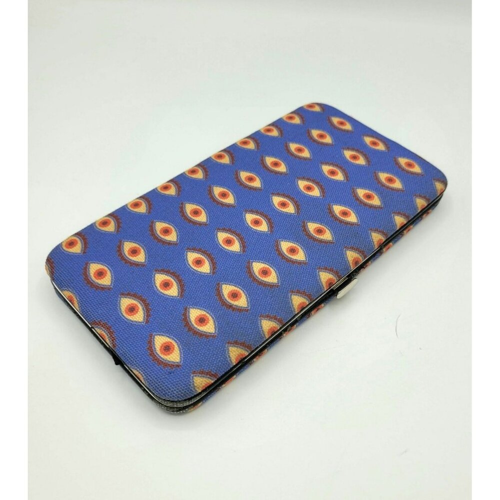 Hard Case Frame Soft Fabric Wallet Eyeball Unusual Abstract Pattern